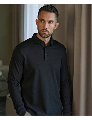 TEE-1442-Pima Cotton Long Sleeve Polo